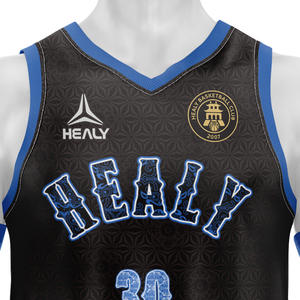 Toptan Süblimasyon Baskılı File Basketbol Forması Özel Erkek Basketbol Üniforması Takımı - Product Image 4