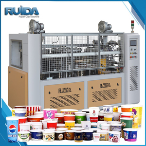 Vente chaude formant la machine de bol de papier jetable entièrement automatique formant la machine de fabrication de bol de <span class=keywords><strong>salade</strong></span> de seau de papier - Product Image 6