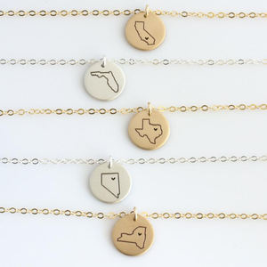 Collar de acero inoxidable chapado en oro de 24K colgante de moneda personalizado grabado África país <span class=keywords><strong>mapa</strong></span> del mundo Collar para mujer - Product Image 3