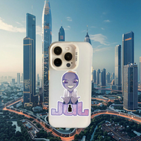 Funda de Teléfono de TPU con Diseño de Extraterrestre de Cómic para iPhone 7 8 XR XS 11 12 13 14 15 16 Plus Pro Max July Coque