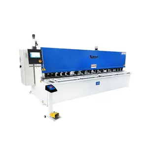 Máquina hidráulica de corte de viga oscilante CNC 6x3200 qc12y TP10 para chapa metálica de 6 mm