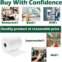 不含 BPA 热敏收银纸卷 POS/ATM 57x40mm 单层白色 100% 木浆 通过认证