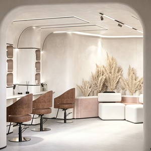 Barber Salon Shop Work Station Beauty Salon Furniture Custom Hair Salon Interior Design Full Room Customization store decoration - Product Image 1
