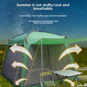 2025 nuova tenda familiare portatile ultraleggera per campeggio in spiaggia attrezzatura esterna transfrontaliera facile da configurare con tela per 2 persone - Product Image 1