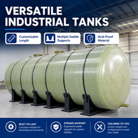 Réservoir de stockage d'eau en plastique renforcé de fibre de verre (FRP GRP) personnalisé, 5000 litres