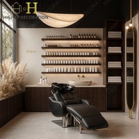 Station de Salon de Coiffure Personnalisée Tout-en-un : Conception Intérieure 3D, Aménagement Complet et Décoration de Magasin, Mobilier de Salon Personnalisé Complet