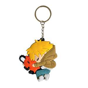 ขายส่งพวงกุญแจอนิเมะ <span class=keywords><strong>Chainsaw</strong></span> <span class=keywords><strong>Man</strong></span> แบบกำหนดเองได้ 1000 แบบ พวงกุญแจยางนิ่ม พวงกุญแจซิลิโคน พวงกุญแจไวนิล PVC สองด้าน - Product Image 3