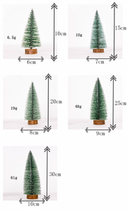 Pafu <strong>Xmas</strong> Holiday Party Home Tabletop <strong>Tree</strong> Decoration Small Pine <strong>Tree</strong> with <strong>Wooden</strong> Bases Mini Christmas <strong>Tree</strong> - Product Image 5