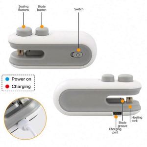 Clip de scellage alimentaire électrique mini, écologique, durable, outil de cuisine, usage domestique, plastique PC - Product Image 6