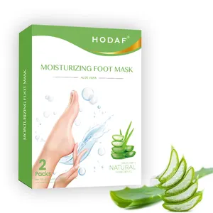 Masker kaki label pribadi 2 pak, masker kaki dan tangan, masker kulit kering