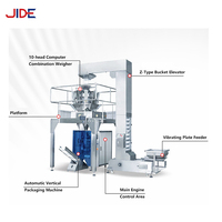 Machine de pesage, de remplissage et d'emballage verticale multi-têtes entièrement automatique à haute productivité pour sachets en plastique de chips et de bonbons