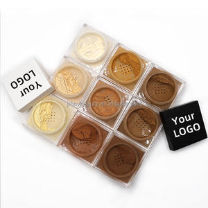 Poudre compacte visage contrôle <span class=keywords><strong>de</strong></span> l'huile marque privée sans talc miroitant mat translucide imperméable végétalien poudre <span class=keywords><strong>de</strong></span> réglage maquillage en vrac - Product Image 2