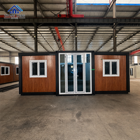 Maison modulaire extensible à double aile de 20, 30 et 40 pieds avec intérieur ouvert personnalisable et aménagement de salle de bain – Maison conteneur