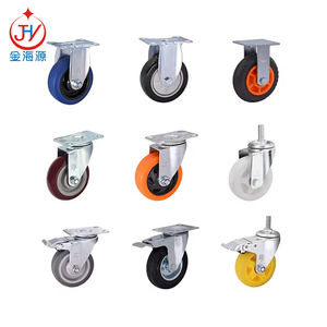 Rodízios De 2 Polegadas Conjunto De <span class=keywords><strong>4</strong></span> Rodízios Pesados Com Freios Rodízios De Bloqueio Siloroso - Product Image 5