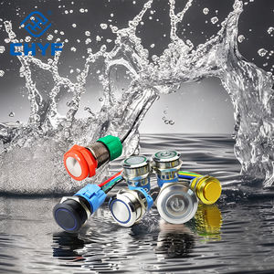 ปุ่มกดเรืองแสงทำจากทองเหลืองสแตนเลสกันน้ำ22มม. ปุ่ม1NO1NC กริ่งประตูและแตร3A 220V 12V ระดับ IP65 - Product Image 6