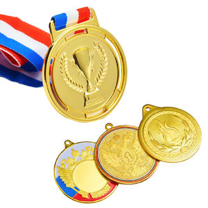 2025 नए खाली रिबन अंगभवन पिकअप पिकअप कुश्ती नृत्य पदक कस्टम खेल जित्सु सस्ते लौह फुटबॉल ट्रॉफी पदक - Product Image 2