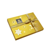 Luxus rechteckige benutzer definierte Logo Candy Chocolate Box hand geschöpftes Papier Verpackung Paket Box für Weihnachts geschenke