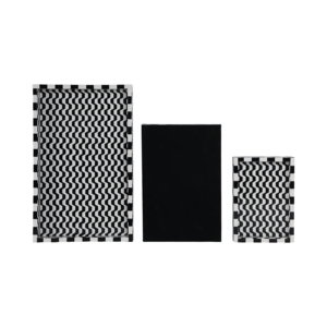 Vassoi decorativi a scacchi con interni ondulati per decorazioni centrotavola, set da 3 pezzi - Product Image 5