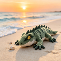 Peluche réaliste en forme de lézard couché, personnalisable, avec poids, jouet en peluche de dessin animé, cadeau fantaisie, conception sur mesure OEM