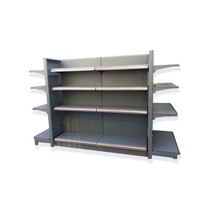 Bán nhà máy trực tiếp hai mặt Gondola hiển thị giá nhiệm vụ ánh sáng kim loại thiết kế cho siêu thị và cửa hàng kệ - Product Image 3