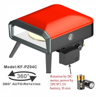 Four à pizza à gaz approuvé CE avec fonction de rotation automatique Grills de barbecue appropriés