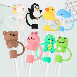 จุกปิดหลอดดูดกาแฟซิลิโคน PVC ป้องกันฝุ่น ขนาด 10 มม. หลายแบบ สำหรับแก้ว - Product Image 1