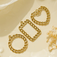 DREAM FASHION Boucles d'oreilles clous tendance en acier inoxydable couleur or 14 carats certifié, en forme de cœur, pour femme, bijoux de mode