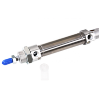 Actionneur pneumatique à poussée linéaire DSNU-PPV-A, tampon pneumatique ISO6432, petit piston