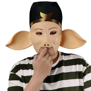 Chinese Super Held Piggy Grappig Masker Varken Acht Gestopt Cosplay Varken Kostuum Latex Maskers Reis Naar Het Westen Halloween Rekwisieten