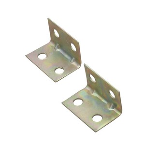 Supports d'angle galvanisés en forme de L, connecteurs d'étagère à angle droit pour armoires, placards, tables, chaises, en fer durable - Product Image 1