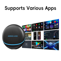Boîte AI pour voiture 2025 Universal Magic 5g, Mini 2 Go 8 Go 512 Go, lecture automatique sans fil intelligente, Android 13, Carplay