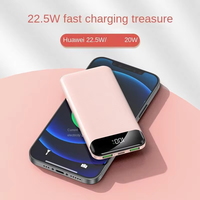 Banco de Energía con Múltiples Puertos USB, 10000 mAh, 5 V, 2.1 A, Pantalla Digital, Batería de Carga Rápida para Teléfono, Estación de Carga