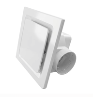 Ventilateur d'extraction encastré plat blanc moderne de 8/10/12 pouces pour bureau, maison, cuisine et salle de bain