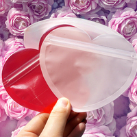Gestanste hartvormige zakjes rood roze ziplock zakjes speciale vorm Mylar zakjes voor fotolijsten