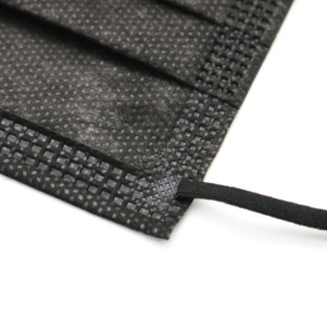 Filter 99% BFE warna hitam, masker wajah dengan Logo, pelindung Rumah Sakit Gigi <span class=keywords><strong>3</strong></span> lapisan sekali pakai - Product Image 5