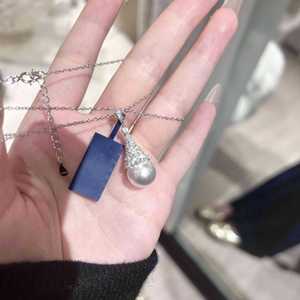 Collier pendentif en argent pur S925 avec diamants complets, flocon de neige, papillon, pompon, cadeau tendance et luxueux pour les filles, les amies, pour les anniversaires - Product Image 4