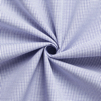 Chemise habillée classique à carreaux gingham pour garçons en tissu popeline 100 % coton de poids moyen, personnalisable, vente en gros