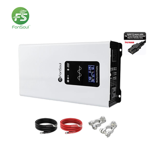 Fonsoul Onduleur <span class=keywords><strong>solaire</strong></span> monophasé à onde sinusoïdale pure 12V 24V CC vers 220V 230V CA 5000W pour voiture, <span class=keywords><strong>camping</strong></span>-<span class=keywords><strong>car</strong></span>, camion, appareils électroménagers, écran LCD - Product Image 1