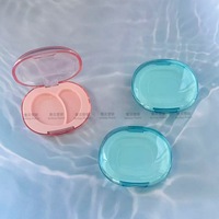 Nouveau produit personnalisé, fard à paupières bicolore hydratant et illuminateur, 6g, boîte en plastique ABS, impression sérigraphique