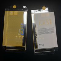 Boite de téléphone portable en PVC transparent avec logo personnalisé, boîtes d'emballage avec feuille d'estampillage, boîte transparente en animaux de compagnie, pièces