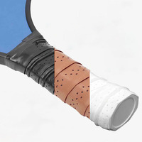 Accessoires de surpoignée de raquette de sport en cuir PU antidérapant personnalisés pour le pickleball, ruban de raquette, enveloppe de poignée de raquette