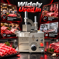 Trancheuse à viande électrique commerciale automatique pour bœuf, porc, mouton – Machine à découper la viande pour boucherie, restaurant et fondue chinoise