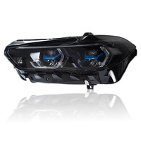 Adapté aux modèles BMW X5 G05 19-23, phare pour la modification des feux diurnes à LED bicolores avec lentille laser