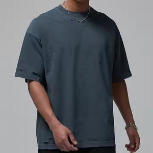 Camiseta de Verano 2025 para Hombre, Talla XXXXL, Edición para Hombres de Talla Grande, Lavada y Desgastada, Holgada, de Manga Corta - Product Image 5