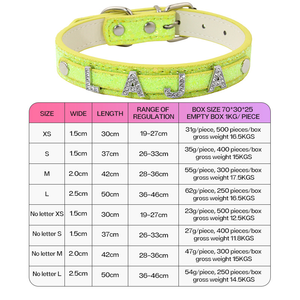 Kalung Anjing Modern Tahan Lama dengan Nama Kustom, Hiasan Huruf Berlian Imitasi DIY, Personalisasi, Glitter PU Solid, Dapat Disesuaikan, Berkilau - Product Image 6