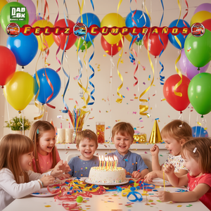 Guirlande en papier Happy Birthday Cars 2 pièces en sachet, décorations de fête - Product Image 3