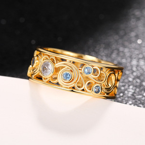 Bague Vintage Torsadée Goutte de Larme Sirène pour Femme, Bijou de Doigt Artistique et Élégant - Product Image 6