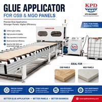 Machine de revêtement automatique à débit de colle réglable pour panneaux muraux sandwich en XPS, PS, OSB, SIP et fibro-ciment