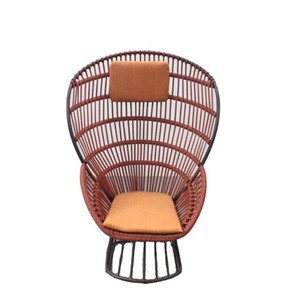 Sillón de Jardín de Lujo para Hoteles, <span class=keywords><strong>Silla</strong></span> de Cuerda de Aluminio con Respaldo Alto, Modelo <span class=keywords><strong>Cala</strong></span> - Product Image 2