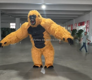 Mascota <span class=keywords><strong>de</strong></span> fábrica, ropa <span class=keywords><strong>de</strong></span> Cosplay, gorila inflable, 2 M/2,6 m, Animal personalizado, Panda, Tigre, elefante, oso, mascota que camina, costo - Product Image 3